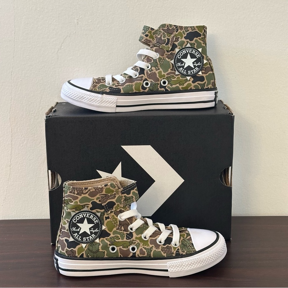New Converse High Top Chuck Taylor All Star Camo Animal Print Nomad Sneakers